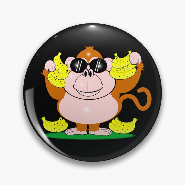 Item preview, Cool Monkey Loving Bananas designed and sold by Shirley cute art .