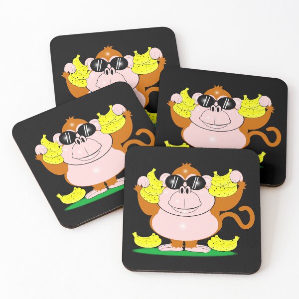 Item preview, Cool Monkey Loving Bananas designed and sold by Shirley cute art .