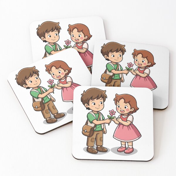 Item preview, A Sweet Moment – Peter Giving Heidi a Flower ? designed and sold by MTacher.
