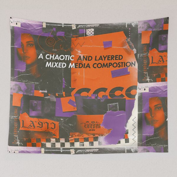 Item preview, Mixed Media  Vintage Grunge Collage Typography Collection Design designed and sold by ART ATTACK ZONE.