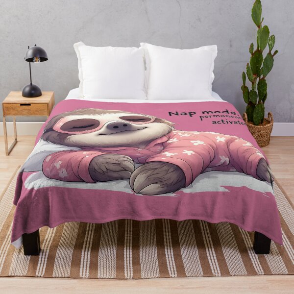 Item preview, Nap Mode Permanently Activated Cute Sloth Pajama Aesthetic Hoodie designed and sold by UrbanPrts.
