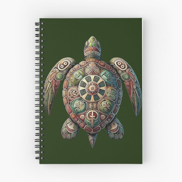 Item preview, Sakin Doğa Totem - Mutlu Küçük Kaplumbağa Sanatı designed and sold by ArtVibeLabStore.