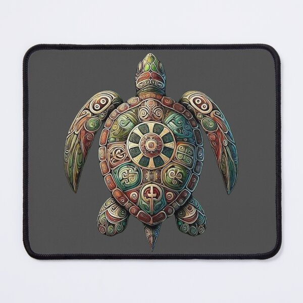 Item preview, Sakin Doğa Totem - Mutlu Küçük Kaplumbağa Sanatı designed and sold by ArtVibeLabStore.