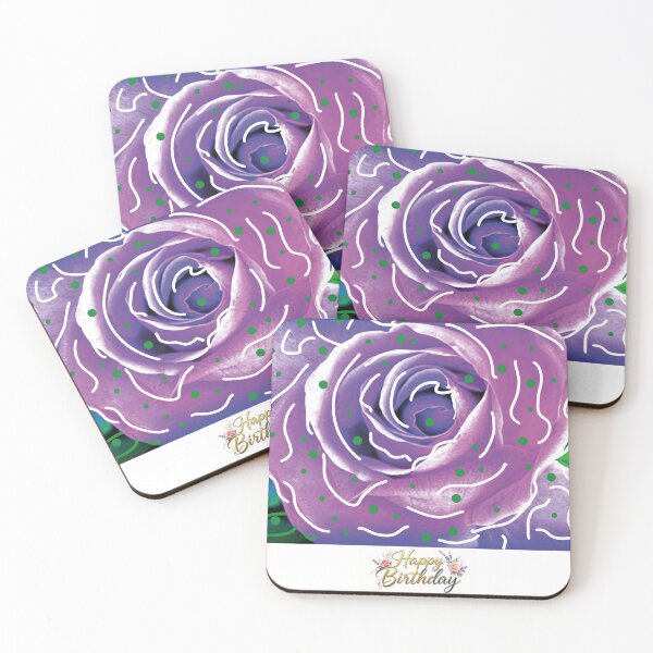 Item preview, Happy Birthday - Purple Giga Dot - Gorgeous Giga Blooms designed and sold by Giga Gorgeous Blooms.