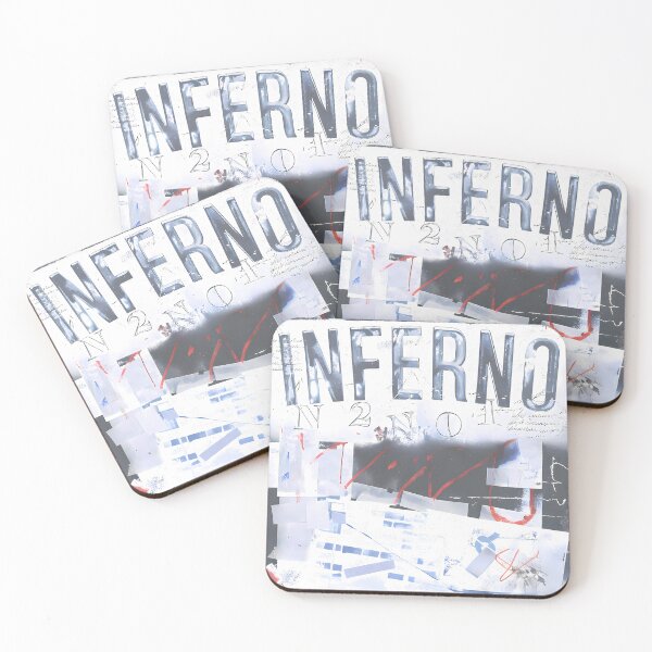 Item preview, Inferno Vintage Grunge Collage Typography Collection Design designed and sold by ART ATTACK ZONE.