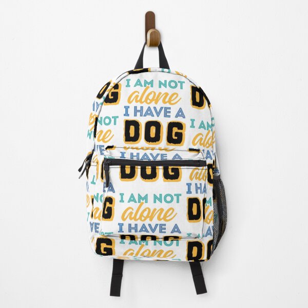 Item preview, I Am Not Alone I Have A Dog - Funny Dog Lover Quote designed and sold by VibranPalette.