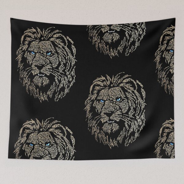 Item preview, Görkemli Aslan ve Kelebek - Sanatsal Yaban Hayatı Melezi designed and sold by ArtVibeLabStore.