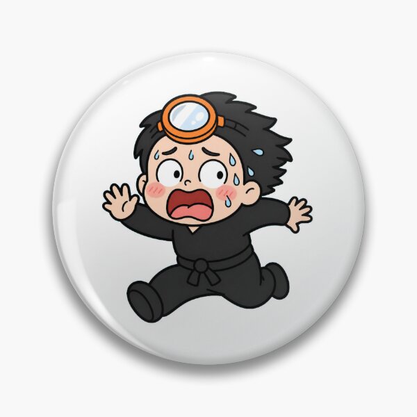 Item preview, KOREA HAENAM - Cute Chibi Character Running Away Scared Sticker designed and sold by KOREA-HAENAM.
