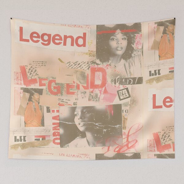 Item preview, Legend Vintage Grunge Collage Typography Collection Design designed and sold by ART ATTACK ZONE.