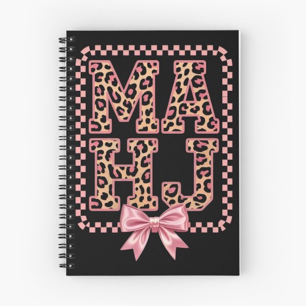 Item preview, Mahjong Mom Leopard Print Bow – Cute Pink Gamer Gift for Stylish Mahjong Lovers designed and sold by WearVerse440.