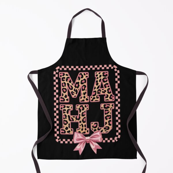 Item preview, Mahjong Mom Leopard Print Bow – Cute Pink Gamer Gift for Stylish Mahjong Lovers designed and sold by WearVerse440.