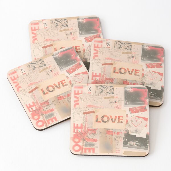 Item preview, Love Retro Vintage Grunge Collage Typography Collection Design designed and sold by ART ATTACK ZONE.