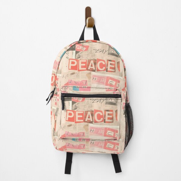 Item preview, Peace World Vintage Grunge Collage Typography Collection Design designed and sold by ART ATTACK ZONE.