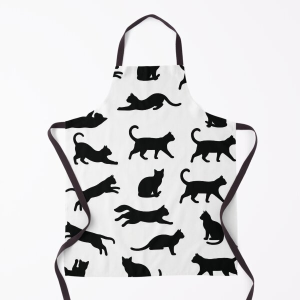 Artikelvorschau, Black Cat Silhouette Pattern Minimal Cute Cats Seamless entworfen und verkauft von Timegraf.