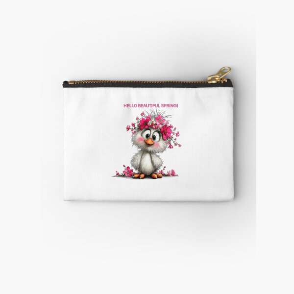 Item preview, Cute Spring Chick with Pink Flowers designed and sold by Astralia.