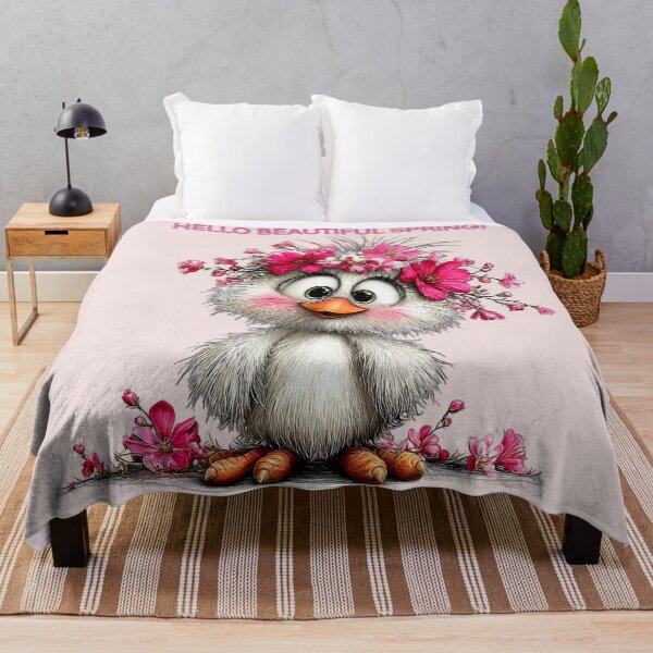Item preview, Cute Spring Chick with Pink Flowers designed and sold by Astralia.