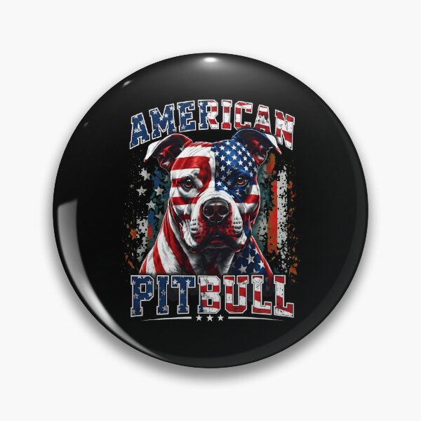Item preview, American Pitbull Patriotic Flag Dog T-Shirt designed and sold by OlyvieArt.