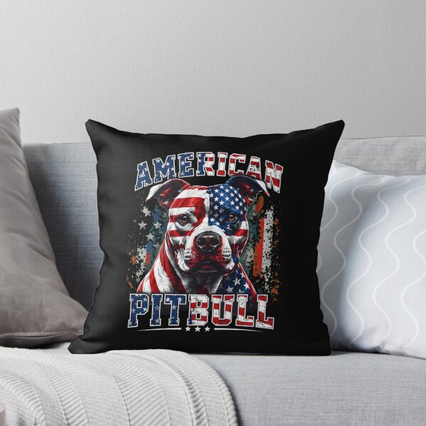 Item preview, American Pitbull Patriotic Flag Dog T-Shirt designed and sold by OlyvieArt.