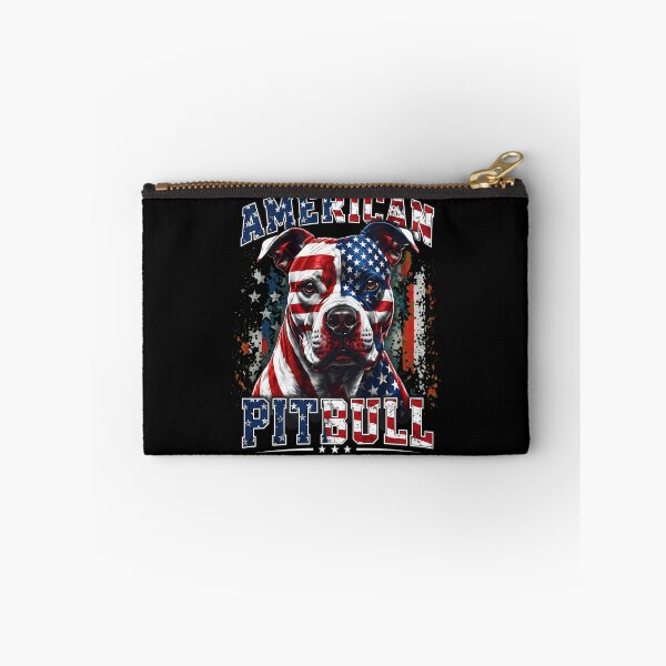 Item preview, American Pitbull Patriotic Flag Dog T-Shirt designed and sold by OlyvieArt.