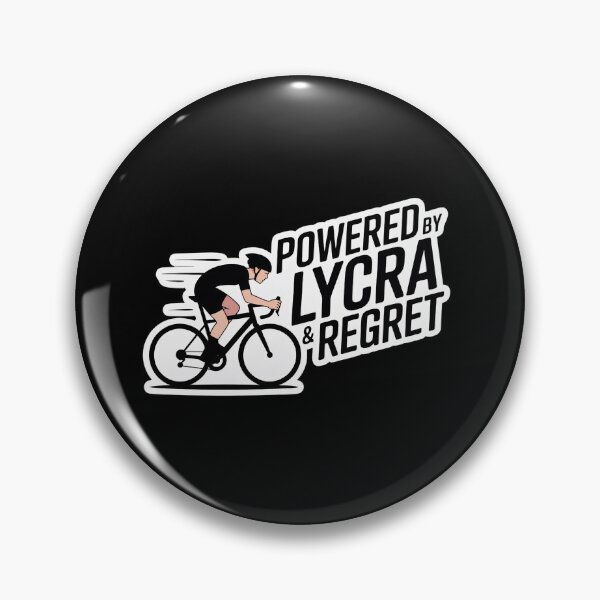 Item preview, Powered by Lycra & Regret Cycling Sticker - Father's Day Gift designed and sold by FestivityFinds.