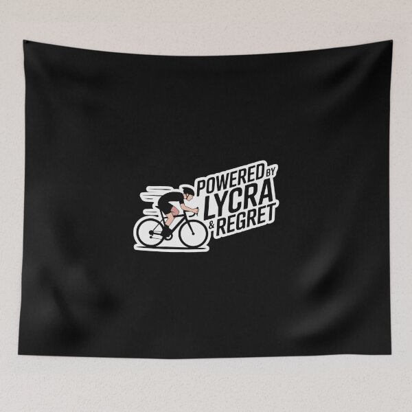 Item preview, Powered by Lycra & Regret Cycling Sticker - Father's Day Gift designed and sold by FestivityFinds.