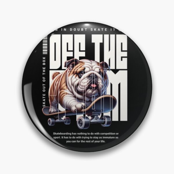 Item preview, Skater Bulldog - Off The Box Skate It Out Art designed and sold by GenZFashion000.