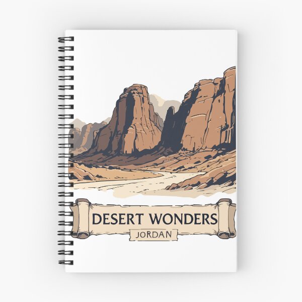Item preview, Jordan Desert Wonders Vintage Travel Illustration designed and sold by PixelWaveBD.