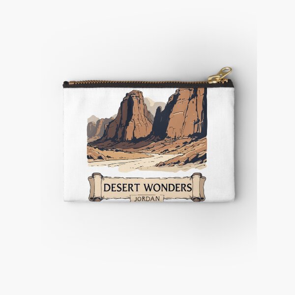Item preview, Jordan Desert Wonders Vintage Travel Illustration designed and sold by PixelWaveBD.