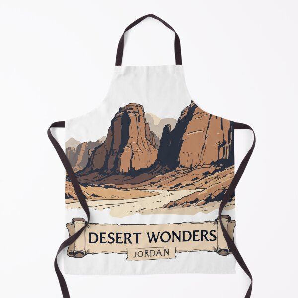 Item preview, Jordan Desert Wonders Vintage Travel Illustration designed and sold by PixelWaveBD.