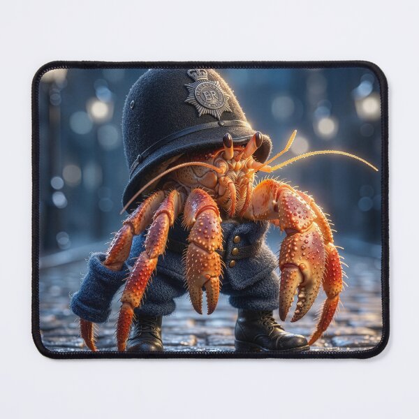 Item preview, Hermit Crab Bobby Walks His Beat designed and sold by Tridentulus.