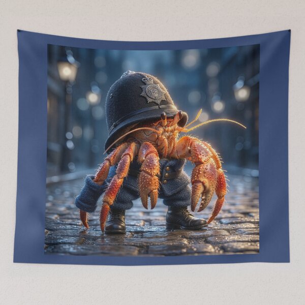 Item preview, Hermit Crab Bobby Walks His Beat designed and sold by Tridentulus.