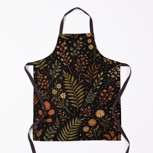 Item preview, Dark Botanical Floral Pattern | Autumn Leaves & Wildflowers Seamless Design | Vintage Nature Aesthetic designed and sold by simpleyetcanva.