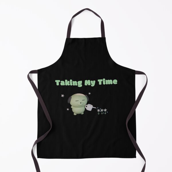 Item preview, Taking My Time Cute Puppy Gardening Self Care designed and sold by MoodPuppyLab.