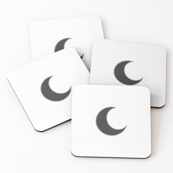 Item preview, Dark Moon on White Graphic designed and sold by SurajDesigns.