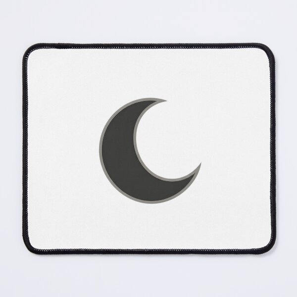 Artikelvorschau, Dunkler Mond auf weißem Hintergrund (Grafik) entworfen und verkauft von SurajDesigns.