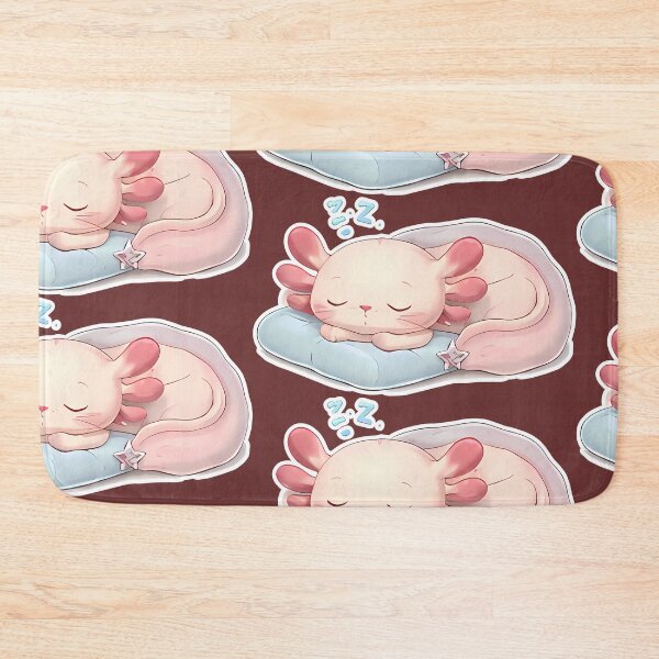 Item preview, Sleepy Axolotl Kawaii – Soft Pastel Cute Axolotl Lover Gift Design designed and sold by VectorJoy.