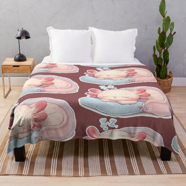 Item preview, Sleepy Axolotl Kawaii – Soft Pastel Cute Axolotl Lover Gift Design designed and sold by VectorJoy.