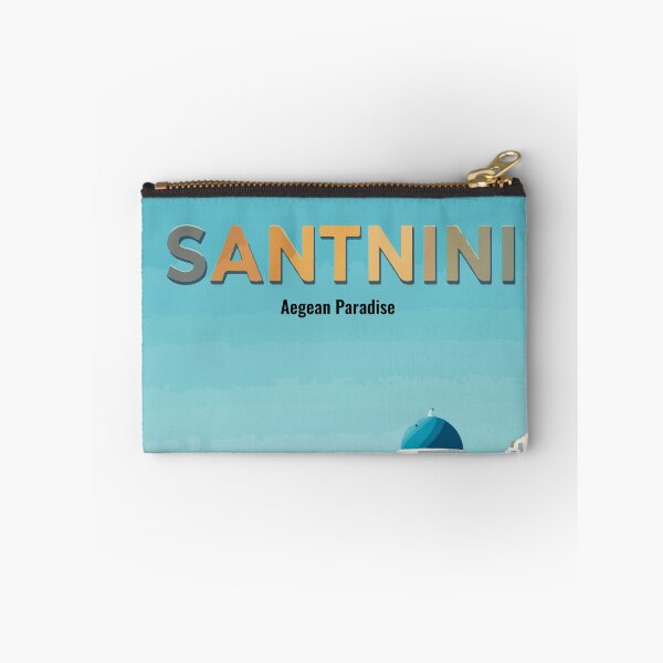 Item preview, Santorini Greece Aegean Paradise Vintage Travel Poster designed and sold by PixelWaveBD.