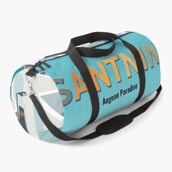 Item preview, Santorini Greece Aegean Paradise Vintage Travel Poster designed and sold by PixelWaveBD.