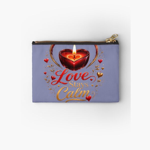 Item preview, Love Stays Calm Candle Heart Design designed and sold by JagrDesigns.