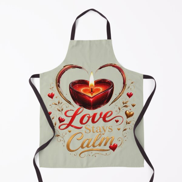 Item preview, Love Stays Calm Candle Heart Design designed and sold by JagrDesigns.