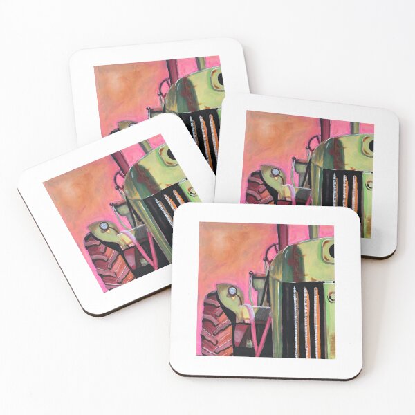 Item preview, Green John Deere Tractor In Sunset designed and sold by Eldey Originals.