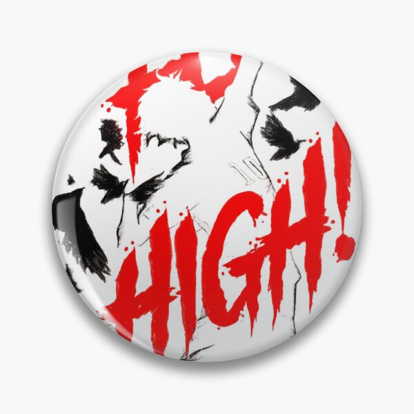 Item preview, Fvck High Graffiti Sticker | Dark Aesthetic Red Black Typography | Edgy Streetwear Design designed and sold by Pinpondesigns.