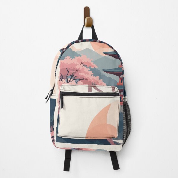 Item preview, Kyoto Japan Cherry Blossom Zen Pagoda Travel Poster designed and sold by PixelWaveBD.