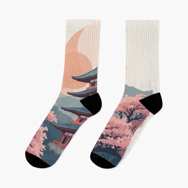 Item preview, Kyoto Japan Cherry Blossom Zen Pagoda Travel Poster designed and sold by PixelWaveBD.