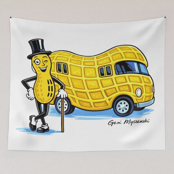 Item preview, Mr. Peanut and his NutMobile  designed and sold by The Art Queen Of Michigan .