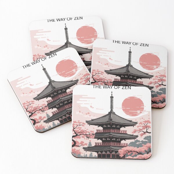 Item preview, Kyoto Japan Zen Pagoda Cherry Blossom Sticker designed and sold by PixelWaveBD.