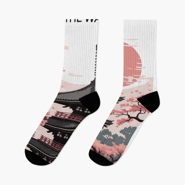 Item preview, Kyoto Japan Zen Pagoda Cherry Blossom Sticker designed and sold by PixelWaveBD.