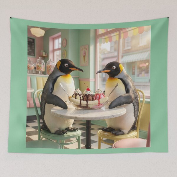 Item preview, Emperor Penguins Share Banana Split designed and sold by Tridentulus.