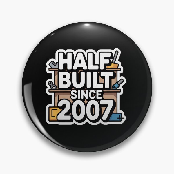 Item preview, Half Built Since 2007 DIY Dad Sticker - Father's Day Gift designed and sold by FestivityFinds.